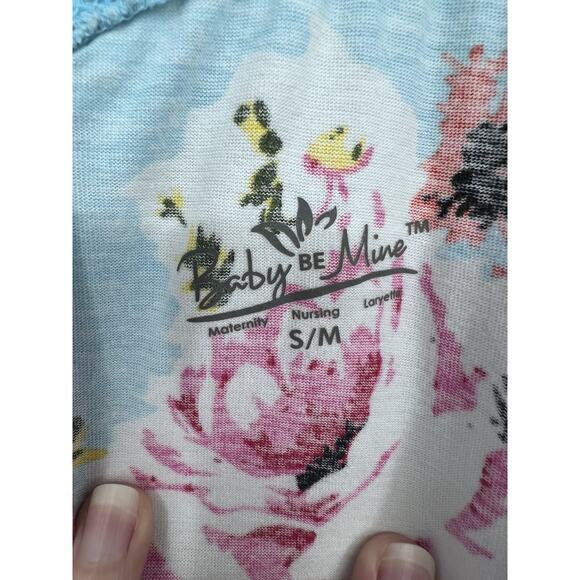 Baby be Mine Maternity Gown S/M Labor & Delivery Postpartum Nursing Pregnancy - Picture 7 of 14